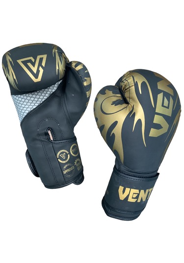 Vento Tatto Boks Ve Kick-boks Eldiveni Siyah Siyah - Altın