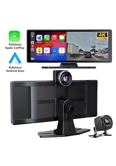 Premium Mb-250 10 İnç 4k Carplay Ve Android Uyumlu Yeni Nesil Ön - Arka Kamera