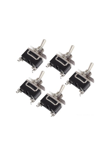 Suofeng 5 Adet Spst Tipi Metal Anahtar, 2-pin On/off Fonksiyonu, 12v-230v Aralığında Uygulanabilir, Otomobil Ve Tekne İçin Uygun
