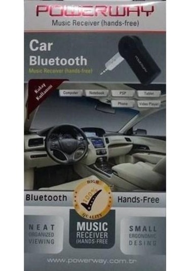 Powerway Ax-50 Araç Bluetooth Araç Aux İle Kablosuz Bağlantı