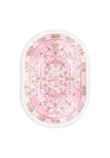Brillant Latex Oval Kaymaz Taban Halı-Best Hle11308.803-(150X230)