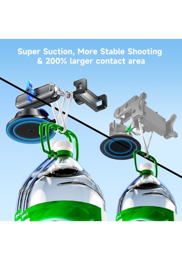 Ximistore9 Araç İçin Süspansiyon Tutucu, 360 Döner İki Toplu Tasarım, Akıllı Telefon Klem'i 6-9.3cm , İphone Ve Android Uyumlu