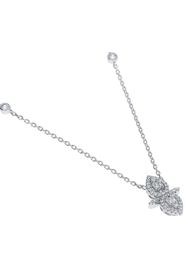 Kadın Baget Taş Detay Yusufçuk Model Gümüş Kolye Gümüş