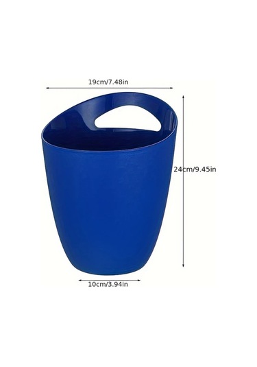 Topshop1 Mavi 1 Adet Ticari Akrilik Buz Kovası, El Tipi Kalın Bira Soğutucu, Mutfak Bar Malzemeleri Mavi