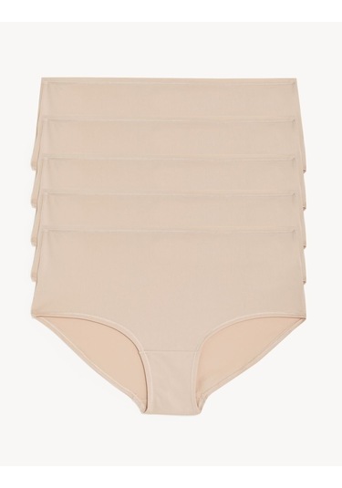 Marks & Spencer 5'li Dikişsiz Short Külot Seti Pembe Kuvars