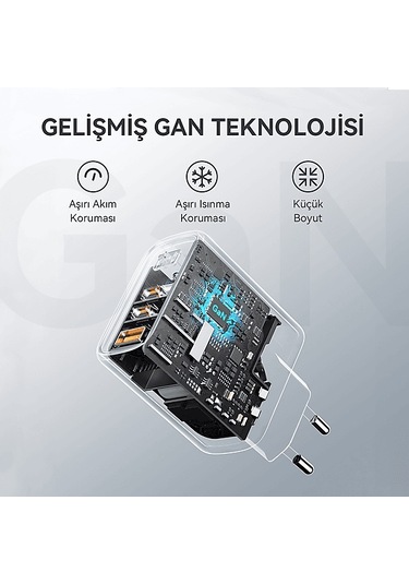 Voltme V2024v1 Revo 67w Cca Gan Şarj Cihazı Beyaz