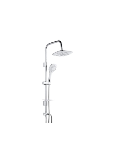 Tema Flora Batarya Seti + Tema Bianco 5+1 Tepe Duş Seti 62001-62002-62003-53270 Krom