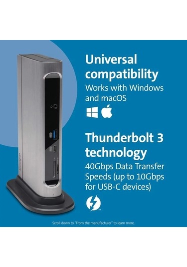 Kensington Sd5600t 14'ü 1 Arada Thunderbolt 3 Bağlantı İstasyonu