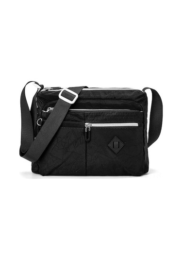 Kadınlar İçin Su Geçirmez Hafif Çapraz Çanta - Çok Amaçlı Ve Şık Tasarım Siyah Siyah