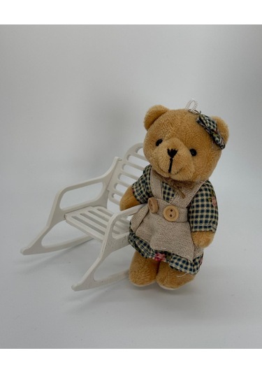 Cevizdizayn Baybbear Mini Beyaz Sallanan Sandalye Ayıcık