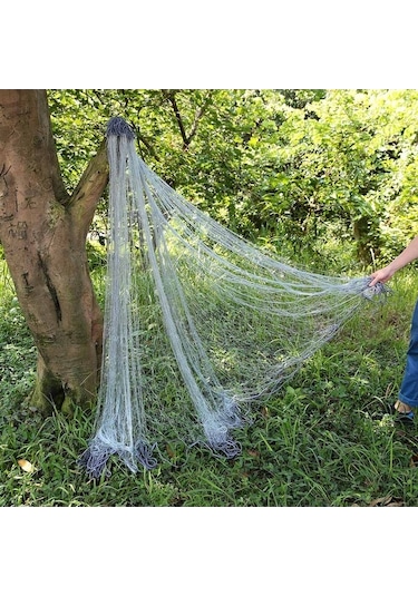 Novahub Balıkçılar İçin 3 Katmanlı Naylon Ağ, Çeşitli Boyutlarda 30mm, 40mm, 50mm, 60mm, Uç Kapaklı Seçenekleriyle