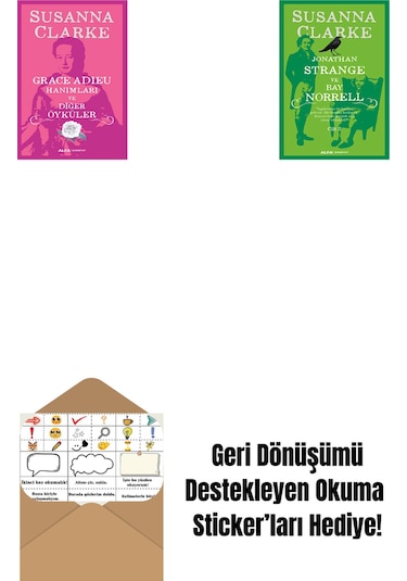 Grace Adieu Hanımları Ve Diğerleri + Jonathan Strange Ve Bay Norrell - 3 + Okuma Sticker'ları