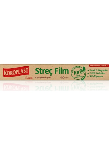 Koroplast Doğal Streç Film 25 Mt X 2 Paket