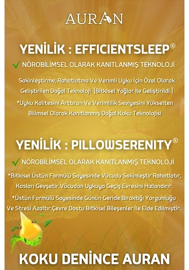 Auran Vanilya Uyku ve Yastık Spreyi 50 ML
