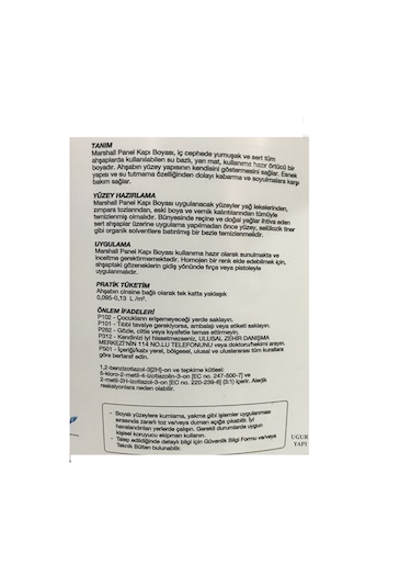 Su Bazlı Kokusuz Amerikan Panel Kapı Boyası 2.50 L Beyaz