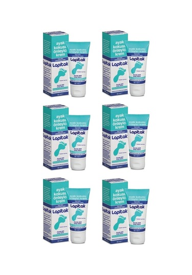 Lapitak Ayak Kokusu Önleyici Krem 6 x 60 ML