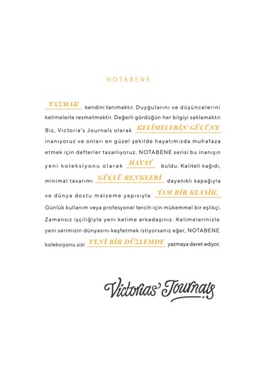 Nota Bene Classic Esnek Kapak Defter, 13x21 Cm, Çizgili Yeşil