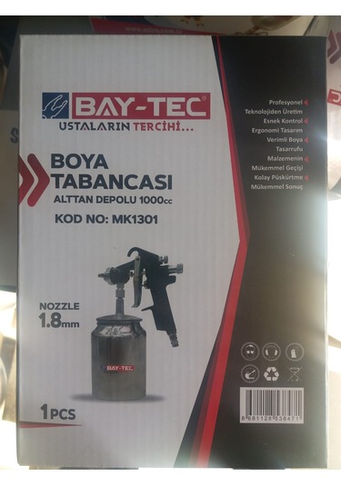 Bay-Tec Boya Tabancası Alttan Depolu 1000Cc 1.8Mm