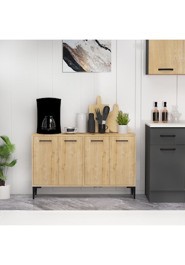 Arnetti Frezya 4 Kapaklı Kahve Köşesi Mutfak Dolabı Safirmeşe