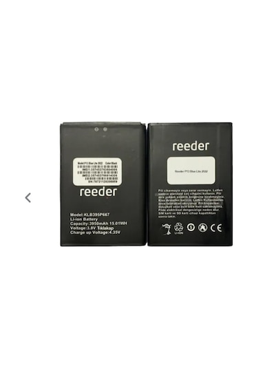 Reeder P13 KLB395P667 Blue Max Lite 2022 Batarya Pil