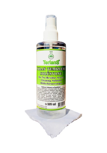 Terlans Profesyonel Ekran Temizleyici 250 ML + Hassas Yüzey Bezi