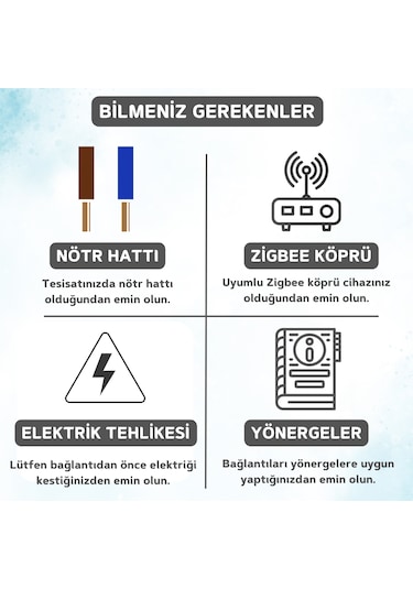 Zigbee Akıllı Duvar Anahtarı - Siyah Tuya, Smart Life Uyumlu