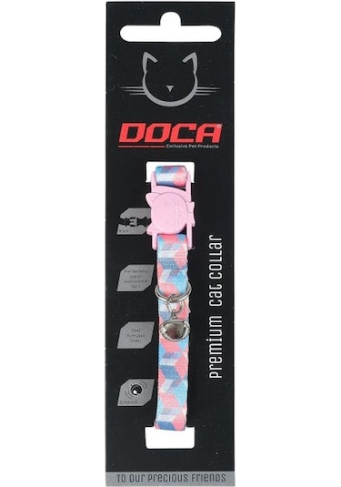 Doca Premium Cube Desenli Kedi Boyun Tasması