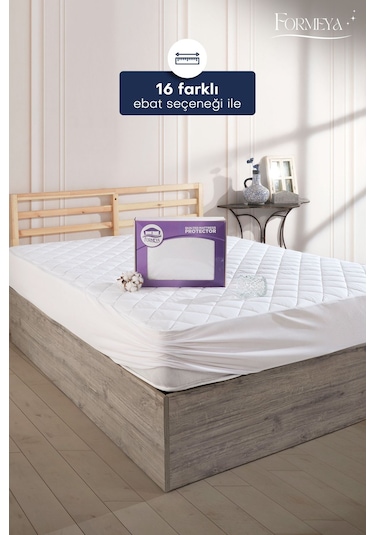 Formeya Kapitone Fitted Su Geçirmez Pamuk Yatak Koruyucu Alez 10 Ebat