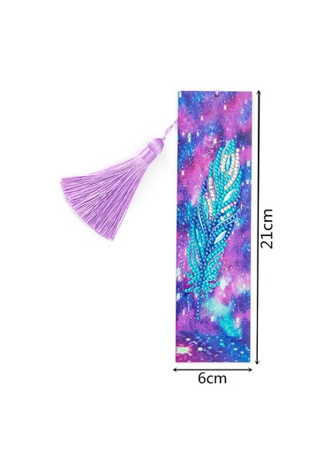 Teltree Yetişkinler İçin 5d Elmaslı Deri Kitap Ayracı Seti - Renkli Tüylü Sanat Ve Hobi Hediyesi Diğer