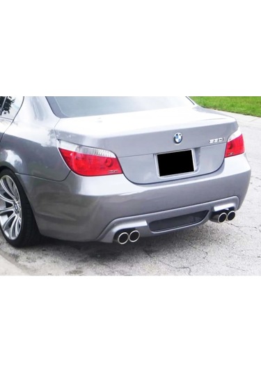 Bmw E60 - M5 - Rieger - Difüzör Sağ Sol Çift Çıkış Piano Black Vakum 2003-2010