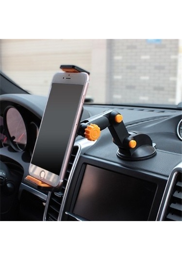 Wisdomselect 360 Derece Dönen Araç Telefonu Tutucu Siyah Vantuzlu H456u8