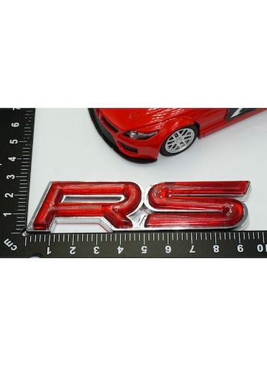 Honda Uyumlu Rs Kırmızı Abs 3m 3d Bagaj Logo Amblem