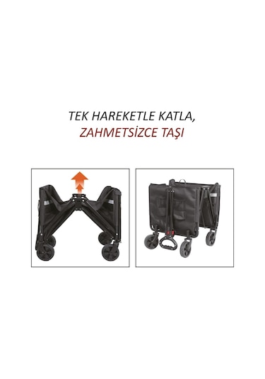 Freecamp Nest 250 Katlanır Wagon Araba 205805 Siyah