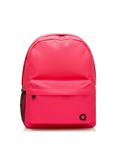 Yuga İki Gözlü Sırt Çantası Neon Pembe Pembe