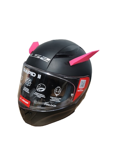 Motospartan Kask Süsü Kanat Pembe