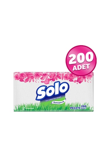 Solo Peçete 200'lü 6 Paket