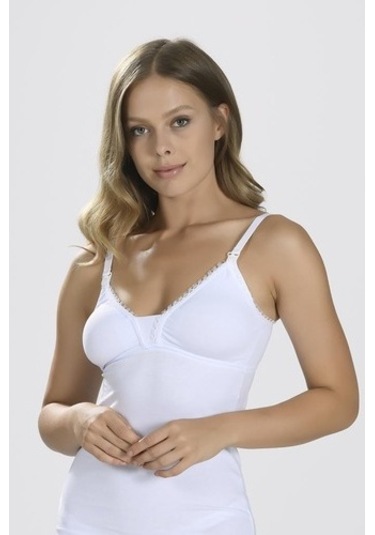 Nbb Kadın Beyaz Emzirme Atleti