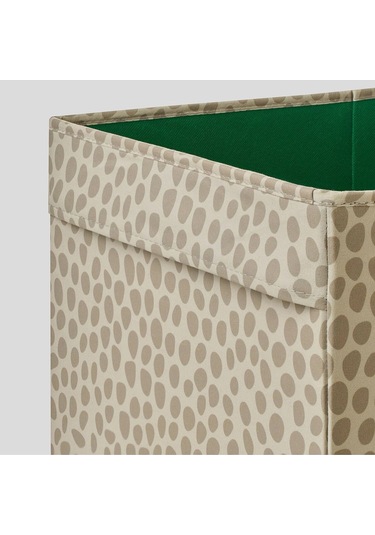 Kaliteli Çok Amaçlı Düzenleme Kutusu 55x33x33 Cm İkea Saklama Kutusu Polyester Bej Düzenleyici Bej