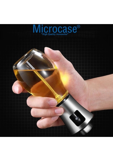 200 ml Paslanmaz Çelik Başlıklı Cam Sprey Yağdanlık - AL3267