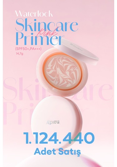 Ton Eşitleyici Aydınlatıcı & Nemlendirici Makyaj Bazı Cushion A'pıeu Waterlock Skin Care Primer Pink