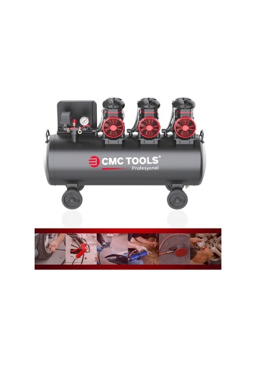Cmc Cmc-0914 100 Litre Sessiz Yağsız Hava Kompresörü 6 Hp