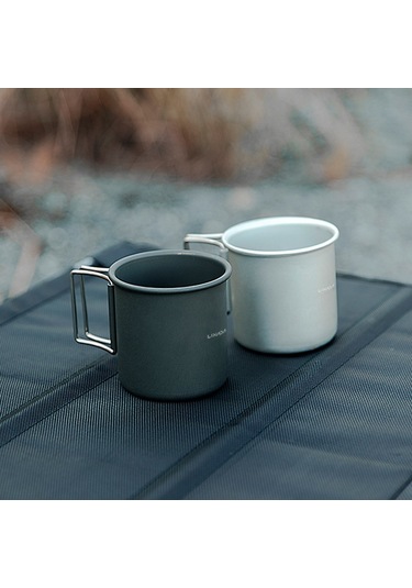 Xiyyadms Lixada Alüminyum Katlanabilir Çelik Bardak - Paslanmaz, Dayanıklı, Kamp Ve Piknik İçin Taşınabilir, Siyah Siyah