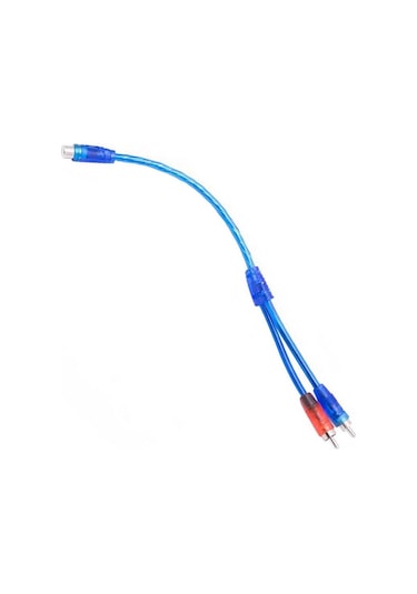 Anfi Y Kablo 1 Dişi 2 Erkek 25 Cm Silikon Mavi Kablo 4390