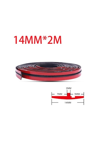 Seametal 14 Mm/19 Mm Araba Pencere Kenar Cam Çatı Kauçuk Sızdırmazlık Şeridi Trim Evrensel Oto Aksesuarları, Seçenekler: 14mm X 2m