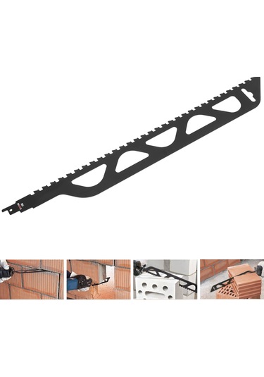 Tenfowee 455mm Çelik Çelik Testere Bladesi - Elektrikli Titreşimli Testere Eklentisi, Taş, Gaz Tuğla Kesim Aracı, Sıkça Kullanılan Dayanıklı