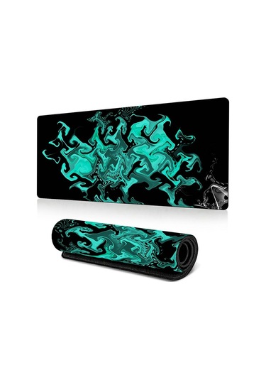 Cbtx 300 X 700 X 3mm Soyut Sıvı Desenli Mouse Pad Kaymaz Kauçuk Mouse Pad - Stil N
