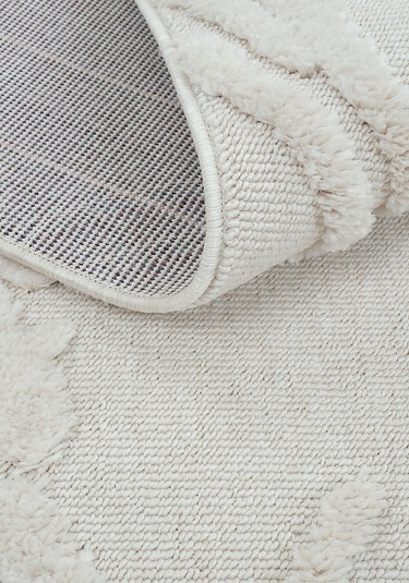 Cool Halı Palazzo Krem Mutfak Halısı Bukle Tezgah Önü Leke Tutmaz Yumuşak Kabartmalı İskandinav Halı