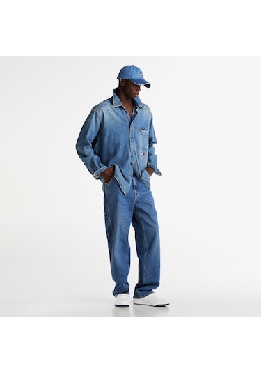 Tommy Hilfiger Jeans Cupsole Leather Erkek Beyaz Spor Ayakkabı Em0em01443 Beyaz