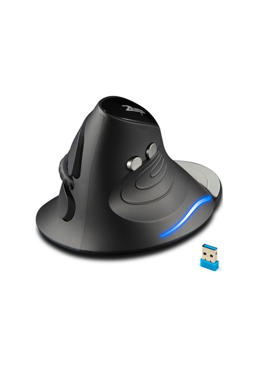 Zelotes F-17 Dikey Fare 2.4ghz Kablosuz Oyun Faresi 6 Tuşlu Ergonomik Optik Fare, Pc Dizüstü Bilgisayar İçin 3 Ayarlanabilir Dpı İle Diğer