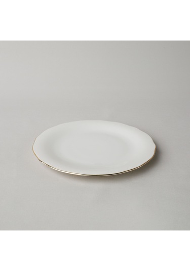 Linens Elegant Porselen Servis Tabağı 27 Cm Gold Gold